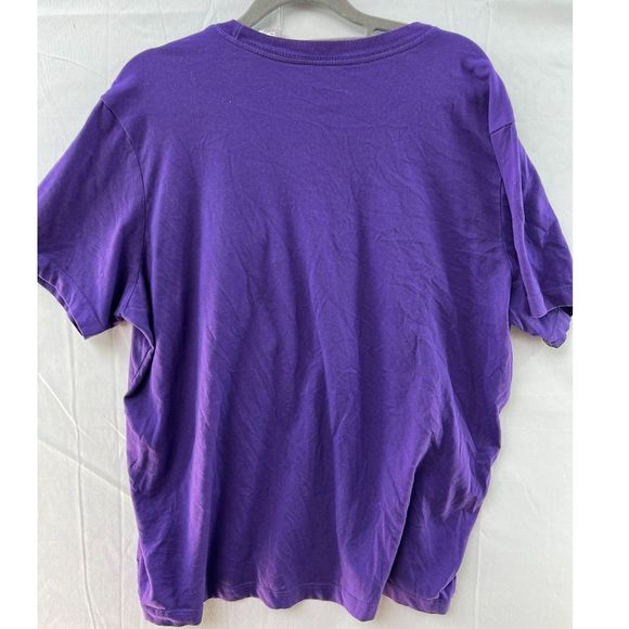 Nike Purple Just Do It Dri-Fit Retro Basketball T-Shirt Short Sleeve Men Medium - Picture 3 of 7